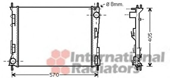 Imagine Radiator, racire motor VAN WEZEL 43002374