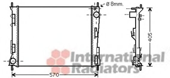 Imagine Radiator, racire motor VAN WEZEL 43002375