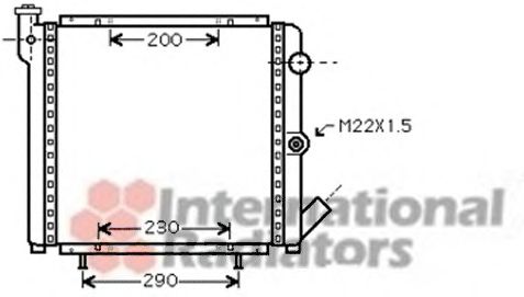 Imagine Radiator, racire motor VAN WEZEL 43002377