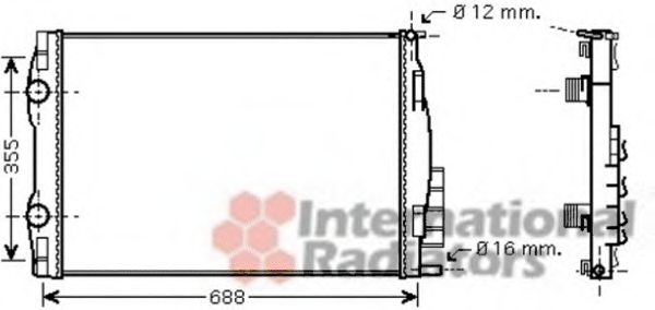 Imagine Radiator, racire motor VAN WEZEL 43002387