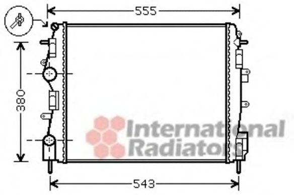 Imagine Radiator, racire motor VAN WEZEL 43002399