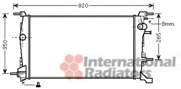 Imagine Radiator, racire motor VAN WEZEL 43002410