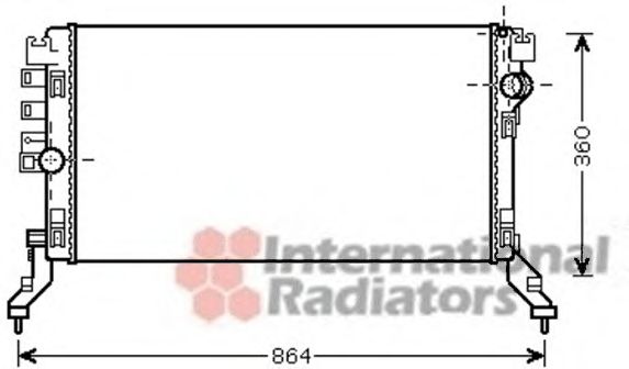 Imagine Radiator, racire motor VAN WEZEL 43002419