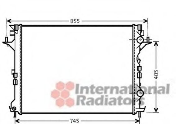 Imagine Radiator, racire motor VAN WEZEL 43002421