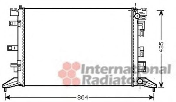 Imagine Radiator, racire motor VAN WEZEL 43002425