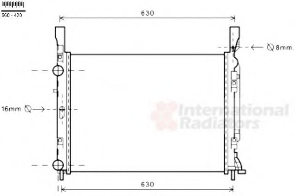 Imagine Radiator, racire motor VAN WEZEL 43002469