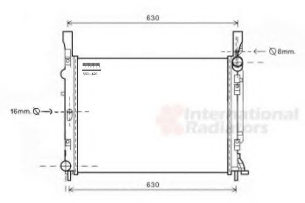 Imagine Radiator, racire motor VAN WEZEL 43002472