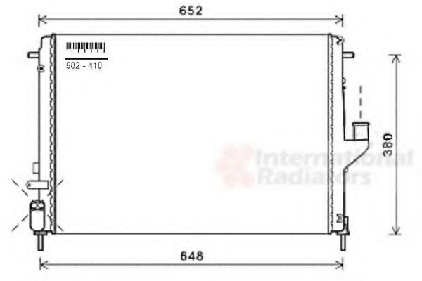 Imagine Radiator, racire motor VAN WEZEL 43002478