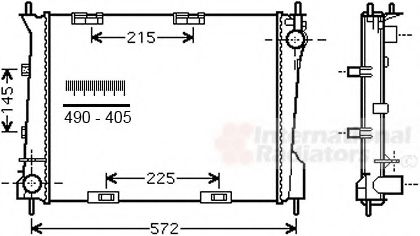 Imagine Radiator, racire motor VAN WEZEL 43002554