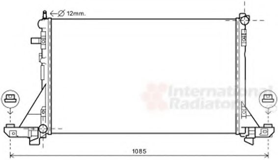 Imagine Radiator, racire motor VAN WEZEL 43002560