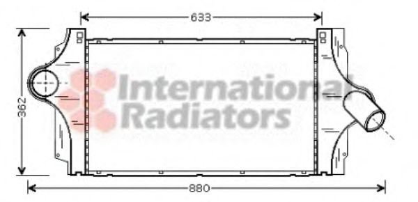 Imagine Intercooler, compresor VAN WEZEL 43004296