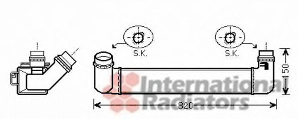 Imagine Intercooler, compresor VAN WEZEL 43004461