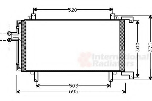 Imagine Condensator, climatizare VAN WEZEL 43005196