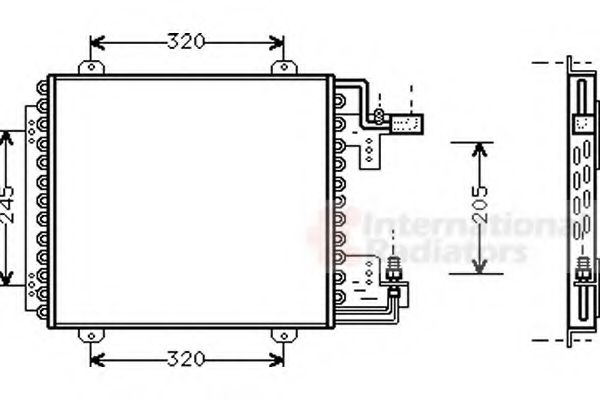 Imagine Condensator, climatizare VAN WEZEL 43005210