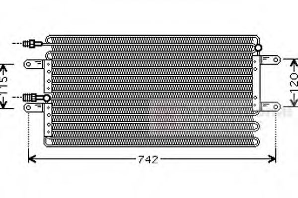 Imagine Condensator, climatizare VAN WEZEL 43005251