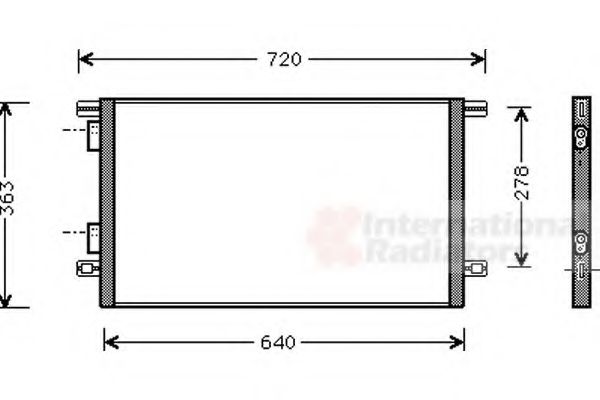 Imagine Condensator, climatizare VAN WEZEL 43005253