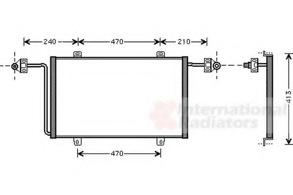 Imagine Condensator, climatizare VAN WEZEL 43005278