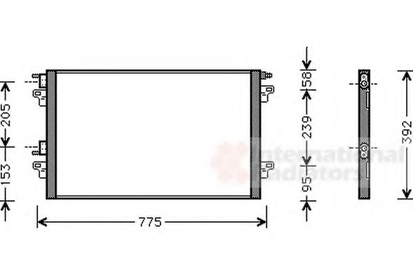 Imagine Condensator, climatizare VAN WEZEL 43005280