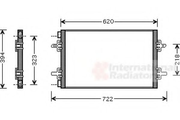 Imagine Condensator, climatizare VAN WEZEL 43005294