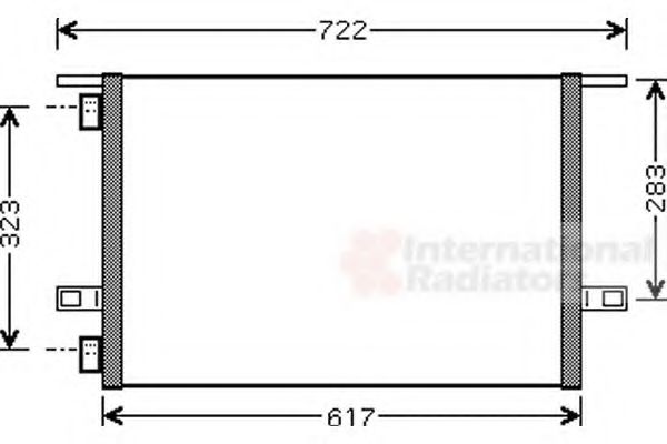 Imagine Condensator, climatizare VAN WEZEL 43005304