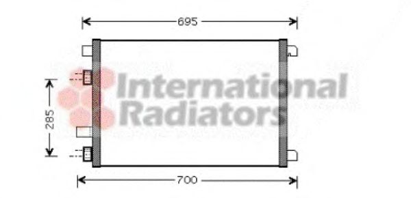 Imagine Condensator, climatizare VAN WEZEL 43005305