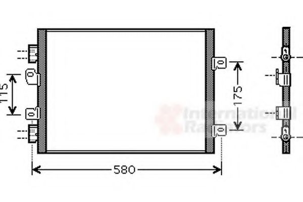 Imagine Condensator, climatizare VAN WEZEL 43005341