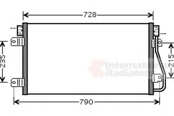 Imagine Condensator, climatizare VAN WEZEL 43005348