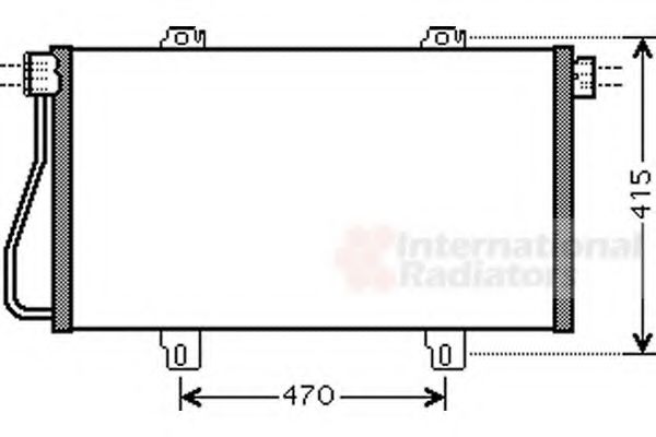 Imagine Condensator, climatizare VAN WEZEL 43005352