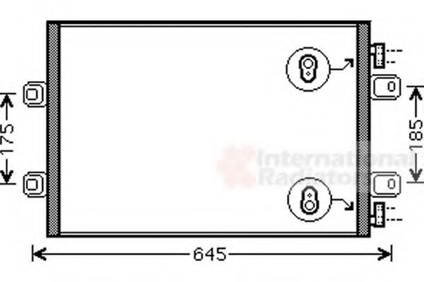 Imagine Condensator, climatizare VAN WEZEL 43005406