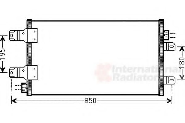 Imagine Condensator, climatizare VAN WEZEL 43005443