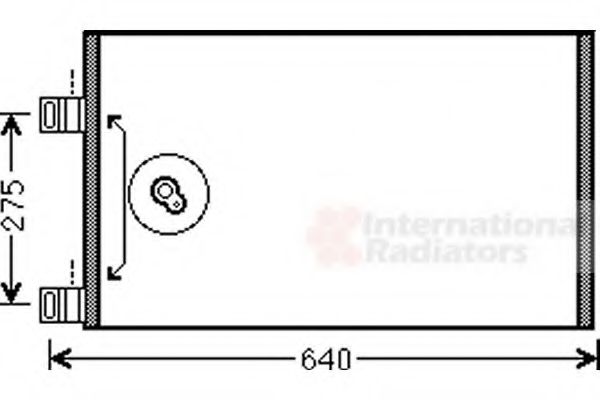 Imagine Condensator, climatizare VAN WEZEL 43005444