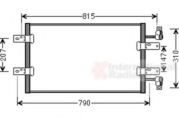 Imagine Condensator, climatizare VAN WEZEL 43005451