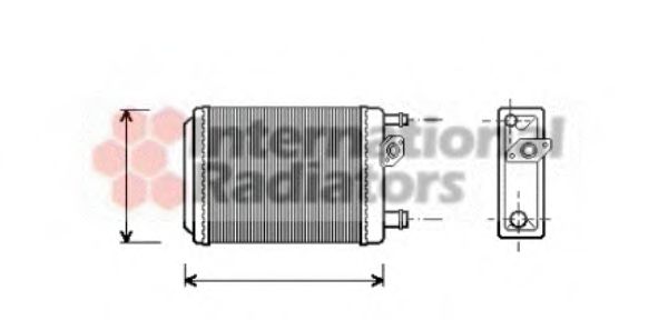 Imagine Schimbator caldura, incalzire habitaclu VAN WEZEL 43006097