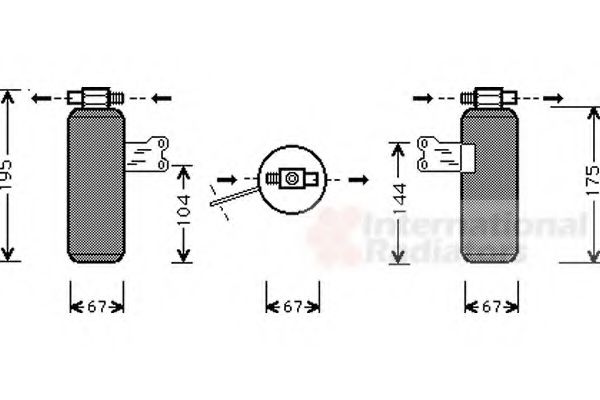 Imagine uscator,aer conditionat VAN WEZEL 4300D027