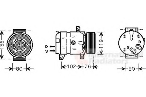 Imagine Compresor, climatizare VAN WEZEL 4300K069