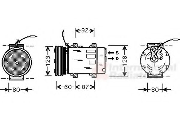 Imagine Compresor, climatizare VAN WEZEL 4300K075