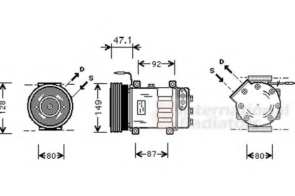 Imagine Compresor, climatizare VAN WEZEL 4300K106