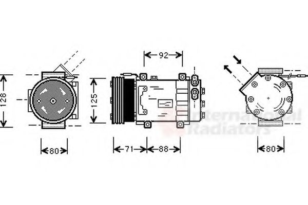 Imagine Compresor, climatizare VAN WEZEL 4300K127