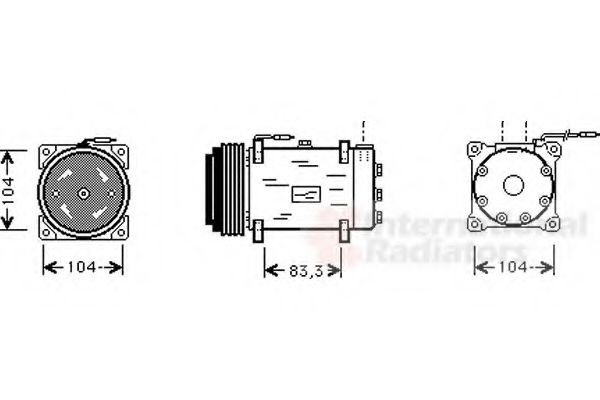 Imagine Compresor, climatizare VAN WEZEL 4300K242