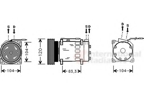 Imagine Compresor, climatizare VAN WEZEL 4300K282