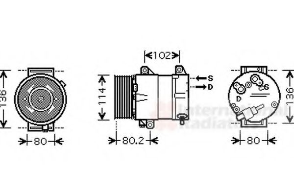 Imagine Compresor, climatizare VAN WEZEL 4300K383