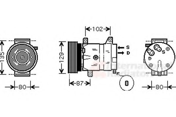 Imagine Compresor, climatizare VAN WEZEL 4300K386