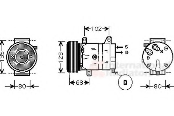 Imagine Compresor, climatizare VAN WEZEL 4300K404