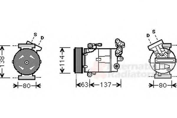 Imagine Compresor, climatizare VAN WEZEL 4300K437