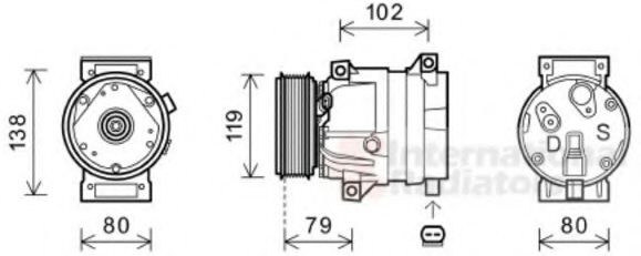 Imagine Compresor, climatizare VAN WEZEL 4300K474