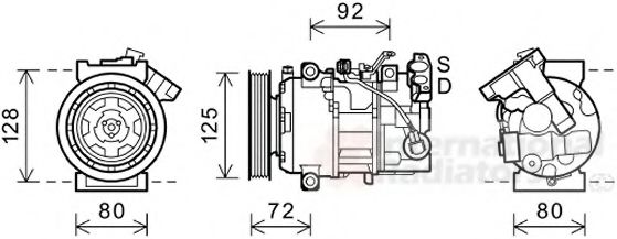 Imagine Compresor, climatizare VAN WEZEL 4300K489