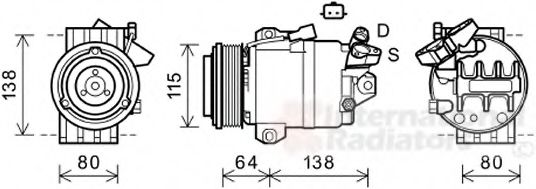 Imagine Compresor, climatizare VAN WEZEL 4300K565