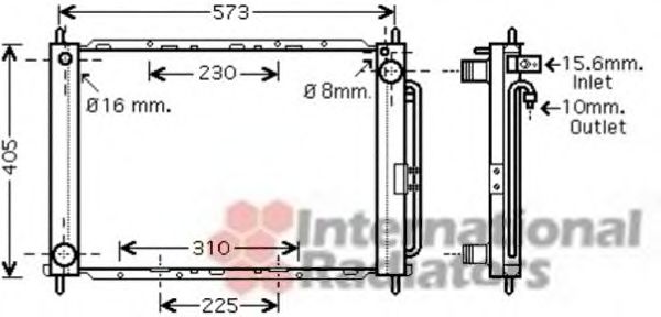 Imagine Radiator, racire motor VAN WEZEL 4300M405