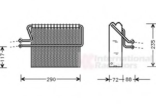 Imagine evaporator,aer conditionat VAN WEZEL 4300V004