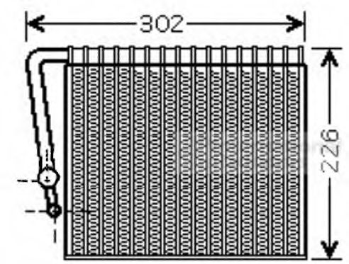 Imagine evaporator,aer conditionat VAN WEZEL 4300V356